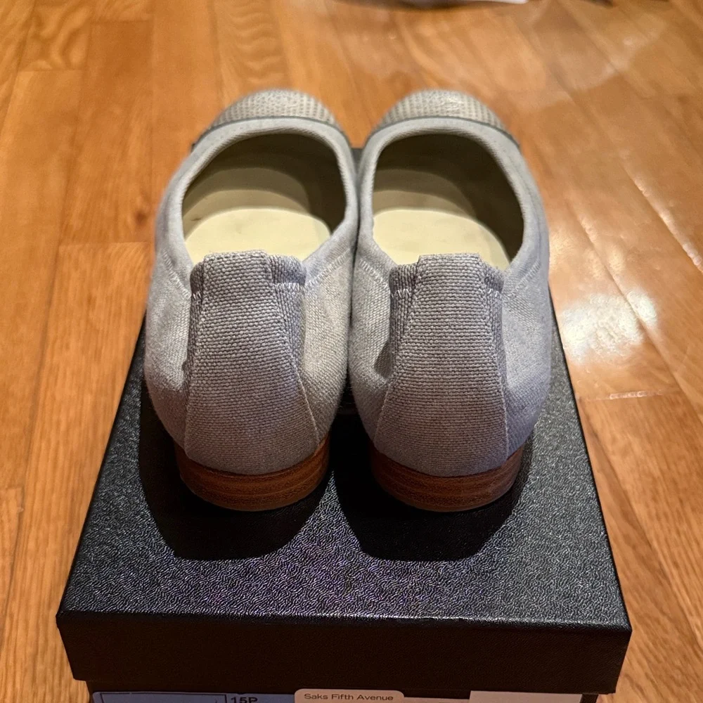 CHANEL Silver-Toned Ballet Flats - Picture 3 of 4